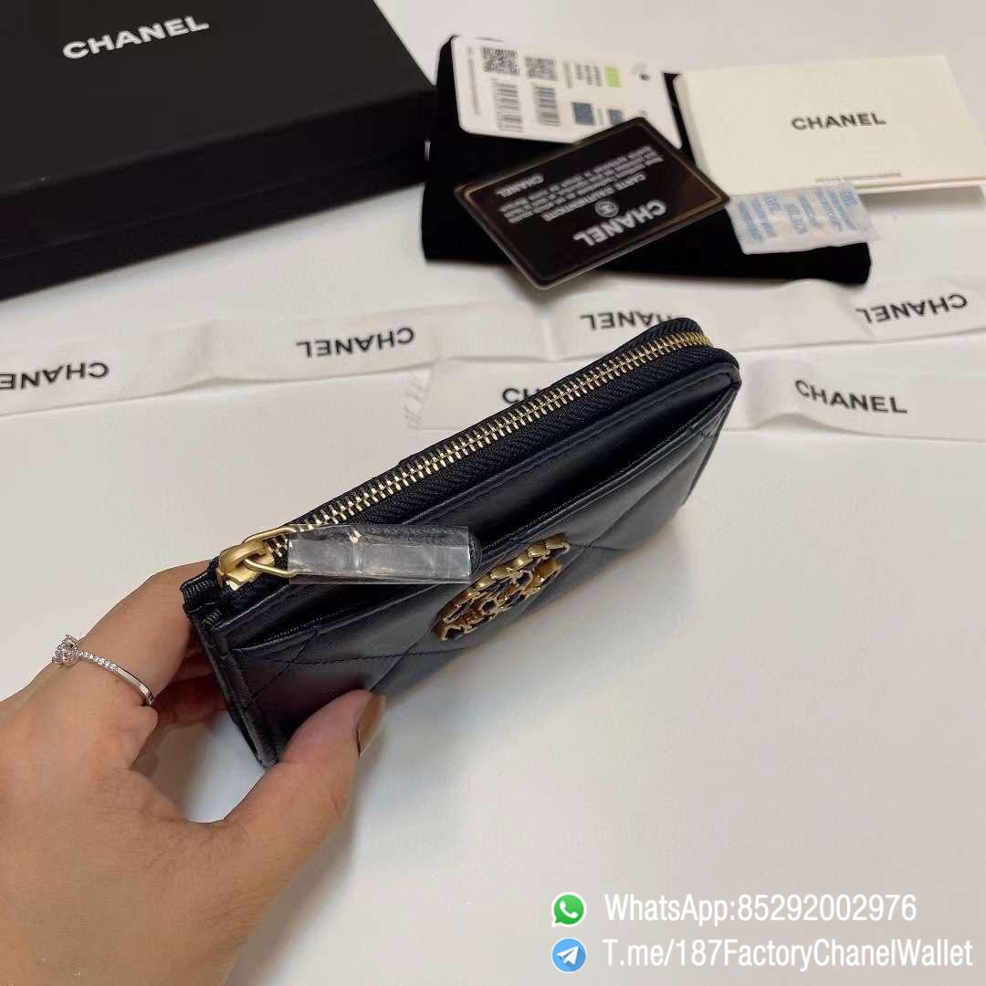 187 Factory Chanel Wallet 19 Zipped Card Holder Abysse Blue Gold Tone Ruthenium Finish Metal 05 187 Factory Chanel Wallet 19 Zipped Card Holder Abysse Blue Gold Tone Ruthenium Finish Metal 05