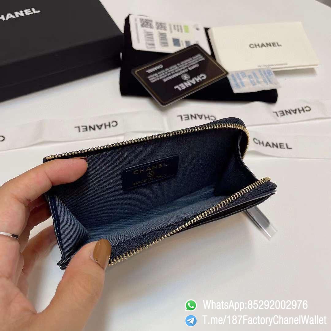 187 Factory Chanel Wallet 19 Zipped Card Holder Abysse Blue Gold Tone Ruthenium Finish Metal 07 187 Factory Chanel Wallet 19 Zipped Card Holder Abysse Blue Gold Tone Ruthenium Finish Metal 07