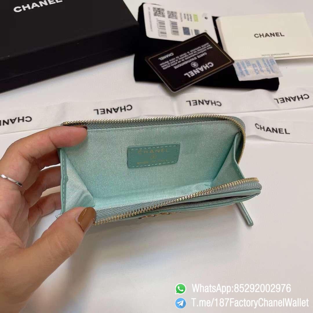 187 Factory Chanel Wallet 19 Zipped Card Holder Aqua Gold Tone Ruthenium Finish Metal 07 187 Factory Chanel Wallet 19 Zipped Card Holder Aqua Gold Tone Ruthenium Finish Metal 07
