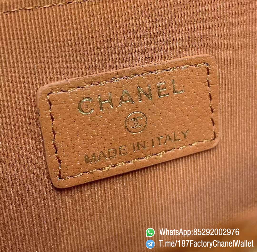 187 Factory Chanel Wallet 19 Zipped Card Holder Brown Gold Tone Ruthenium Finish Metal 08 187 Factory Chanel Wallet 19 Zipped Card Holder Brown Gold Tone Ruthenium Finish Metal 08