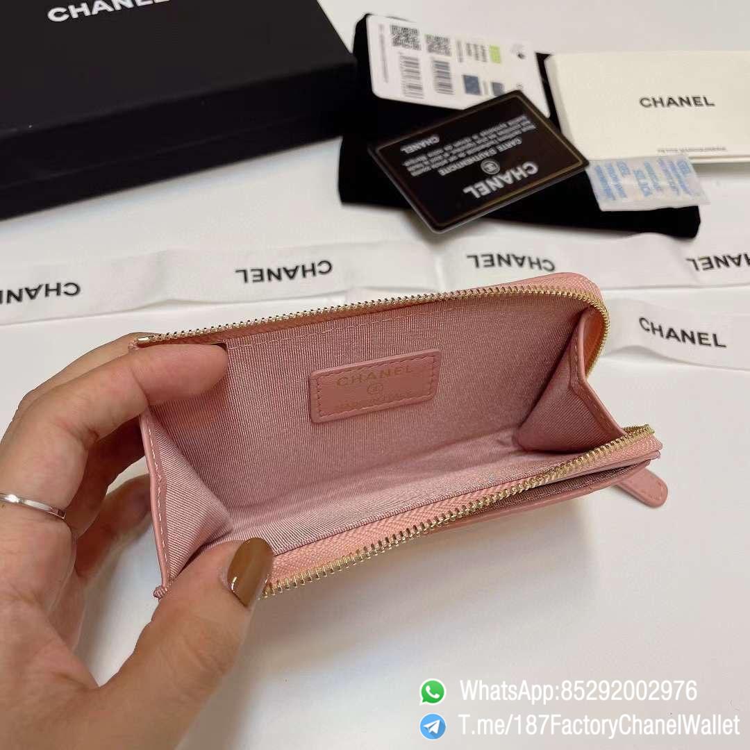 187 Factory Chanel Wallet 19 Zipped Card Holder Pink Gold Tone Ruthenium Finish Metal 06 187 Factory Chanel Wallet 19 Zipped Card Holder Pink Gold Tone Ruthenium Finish Metal 06