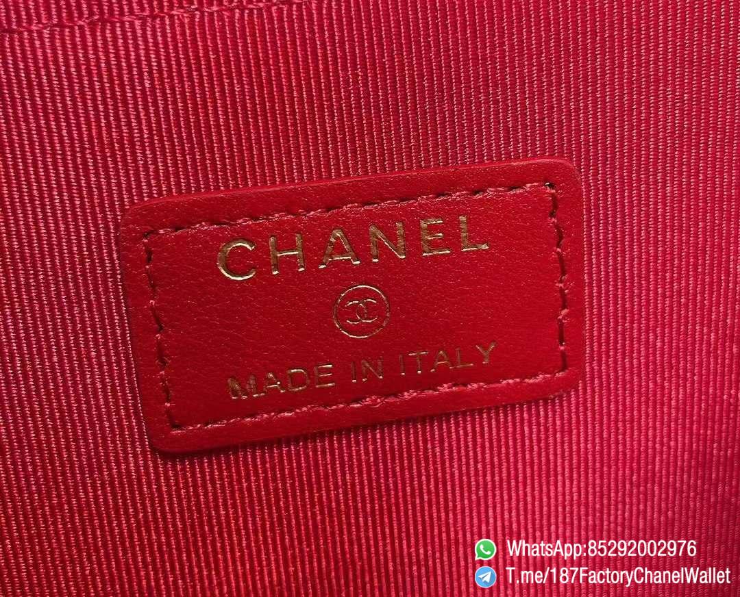 187 Factory Chanel Wallet 19 Zipped Card Holder Red Gold Tone Ruthenium Finish Metal 09 187 Factory Chanel Wallet 19 Zipped Card Holder Red Gold Tone Ruthenium Finish Metal 09
