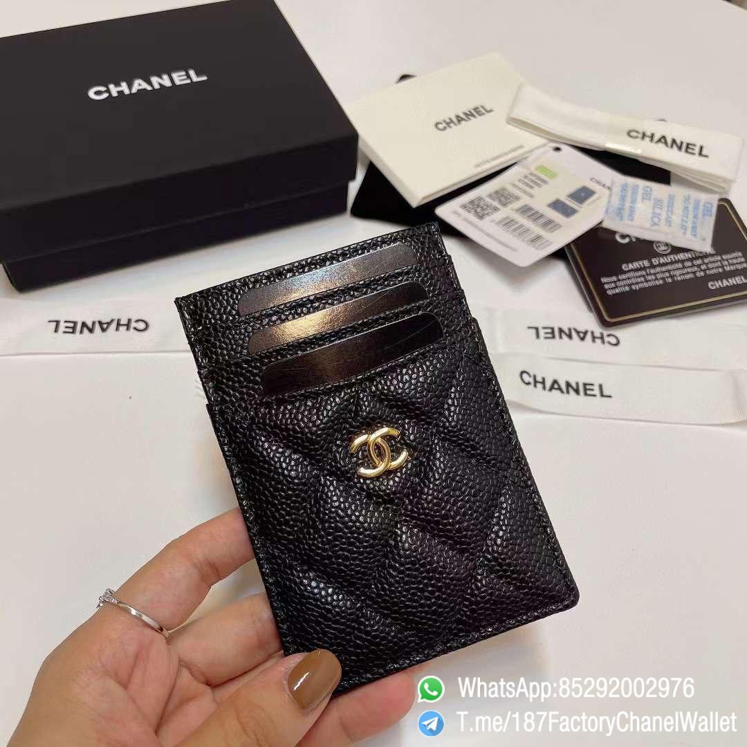 187 Factory Chanel Classic Card Holder Black Grained Calfskin Gold Tone Metal 01 1 187 Factory Chanel Classic Card Holder Black Grained Calfskin Gold Tone Metal 01 1