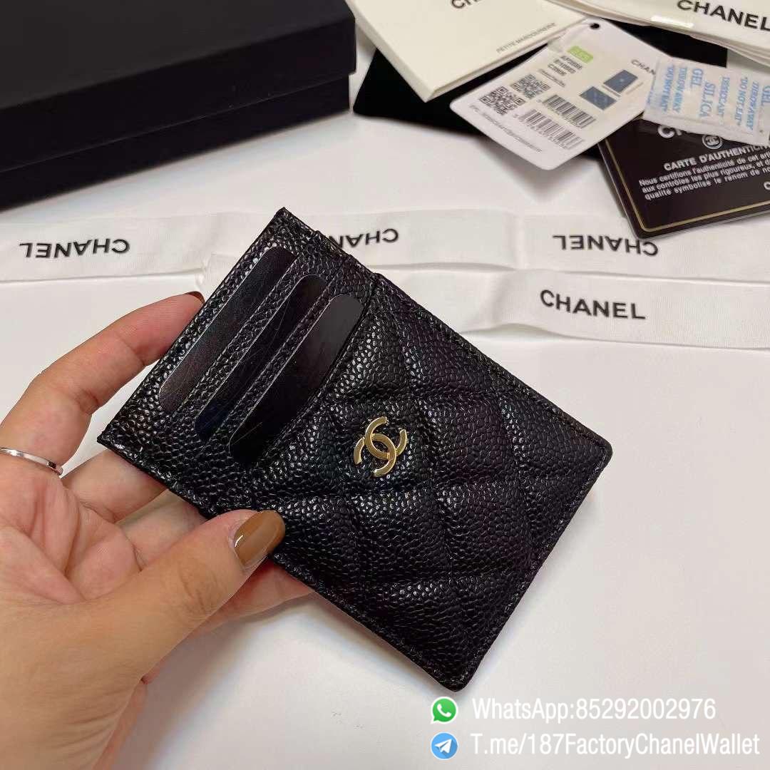 187 Factory Chanel Classic Card Holder Black Grained Calfskin Gold Tone Metal 03 1 187 Factory Chanel Classic Card Holder Black Grained Calfskin Gold Tone Metal 03 1