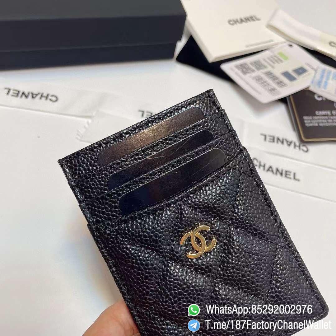 187 Factory Chanel Classic Card Holder Black Grained Calfskin Gold Tone Metal 04 1 187 Factory Chanel Classic Card Holder Black Grained Calfskin Gold Tone Metal 04 1
