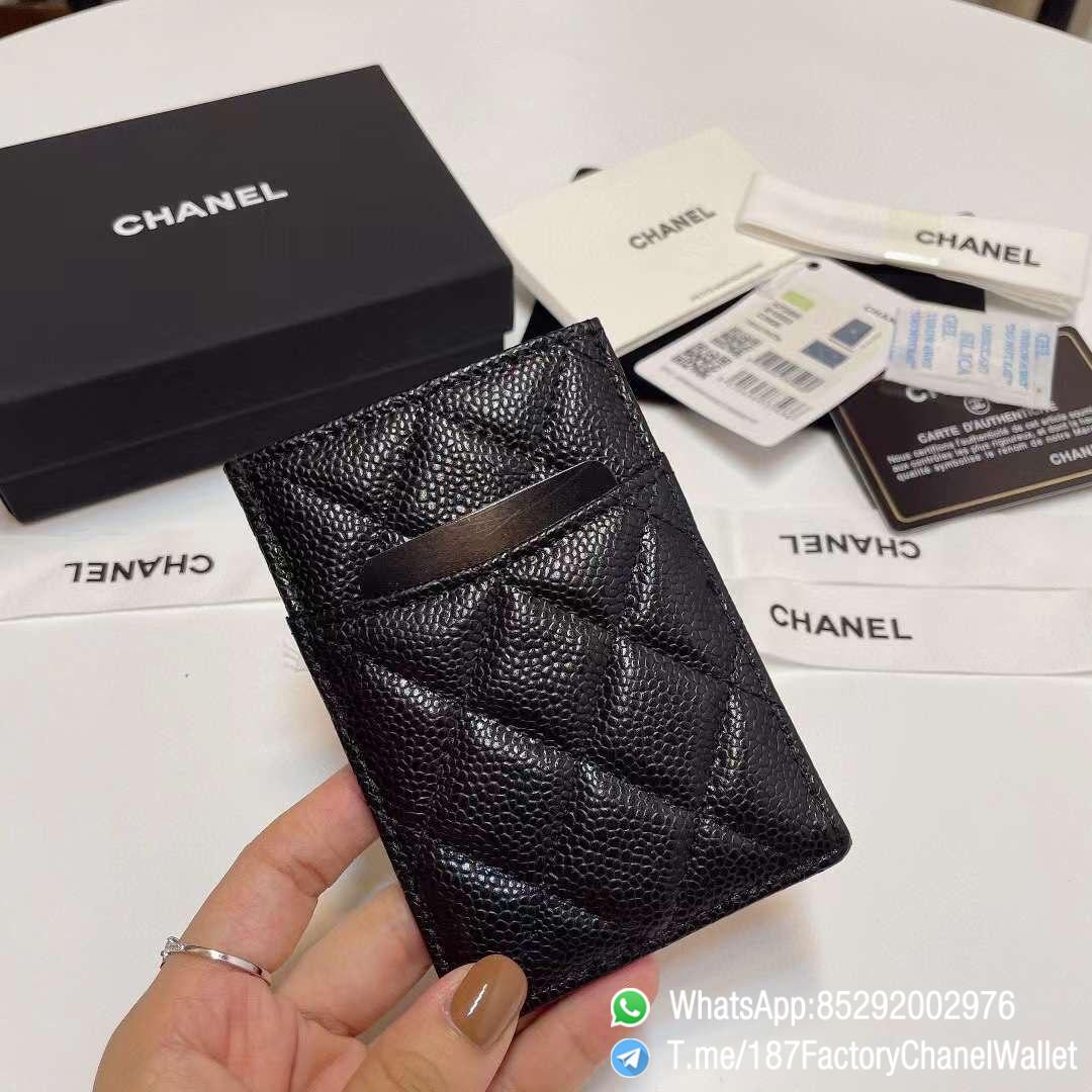 187 Factory Chanel Classic Card Holder Black Grained Calfskin Gold Tone Metal 05 1 187 Factory Chanel Classic Card Holder Black Grained Calfskin Gold Tone Metal 05 1