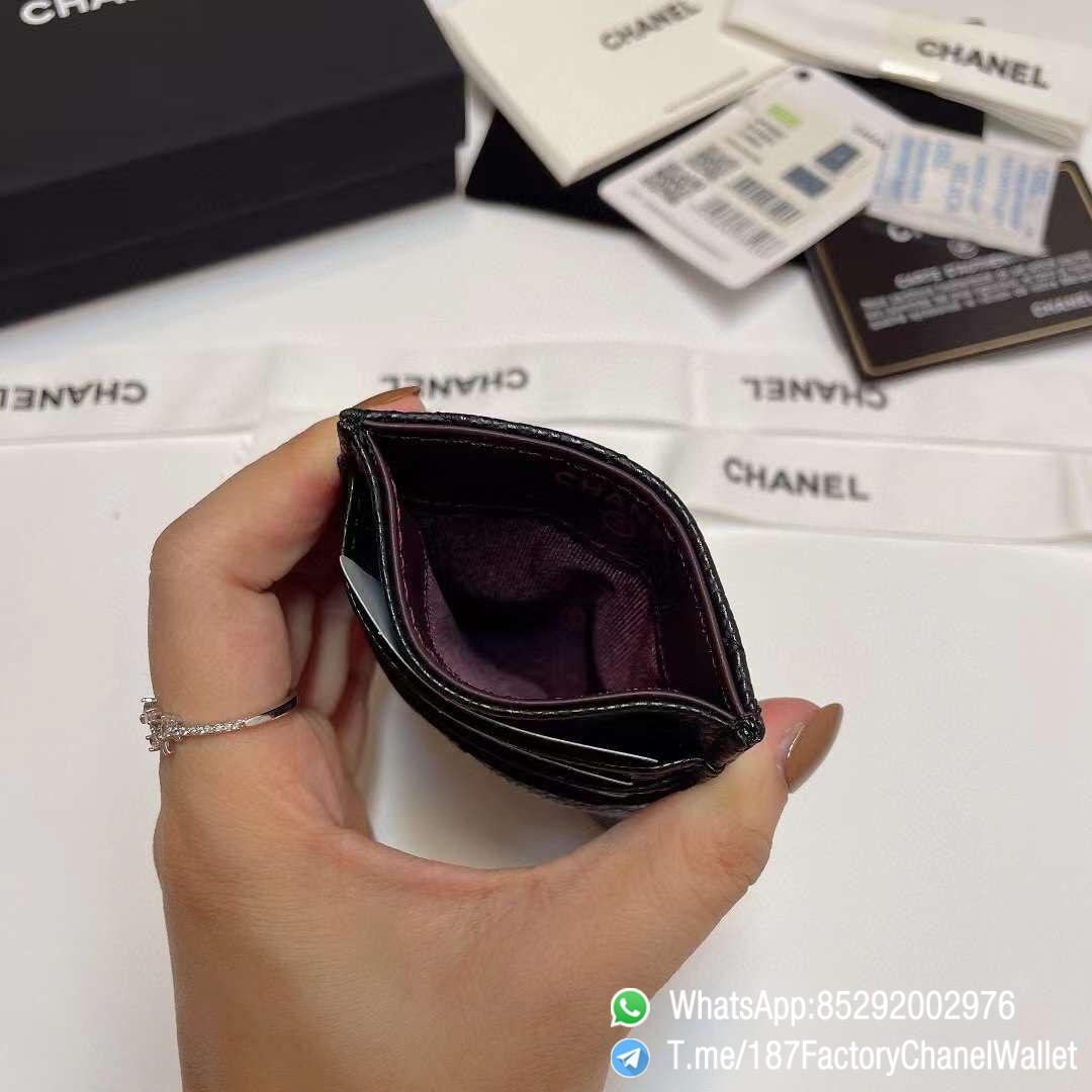 187 Factory Chanel Classic Card Holder Black Grained Calfskin Gold Tone Metal 07 1 187 Factory Chanel Classic Card Holder Black Grained Calfskin Gold Tone Metal 07 1