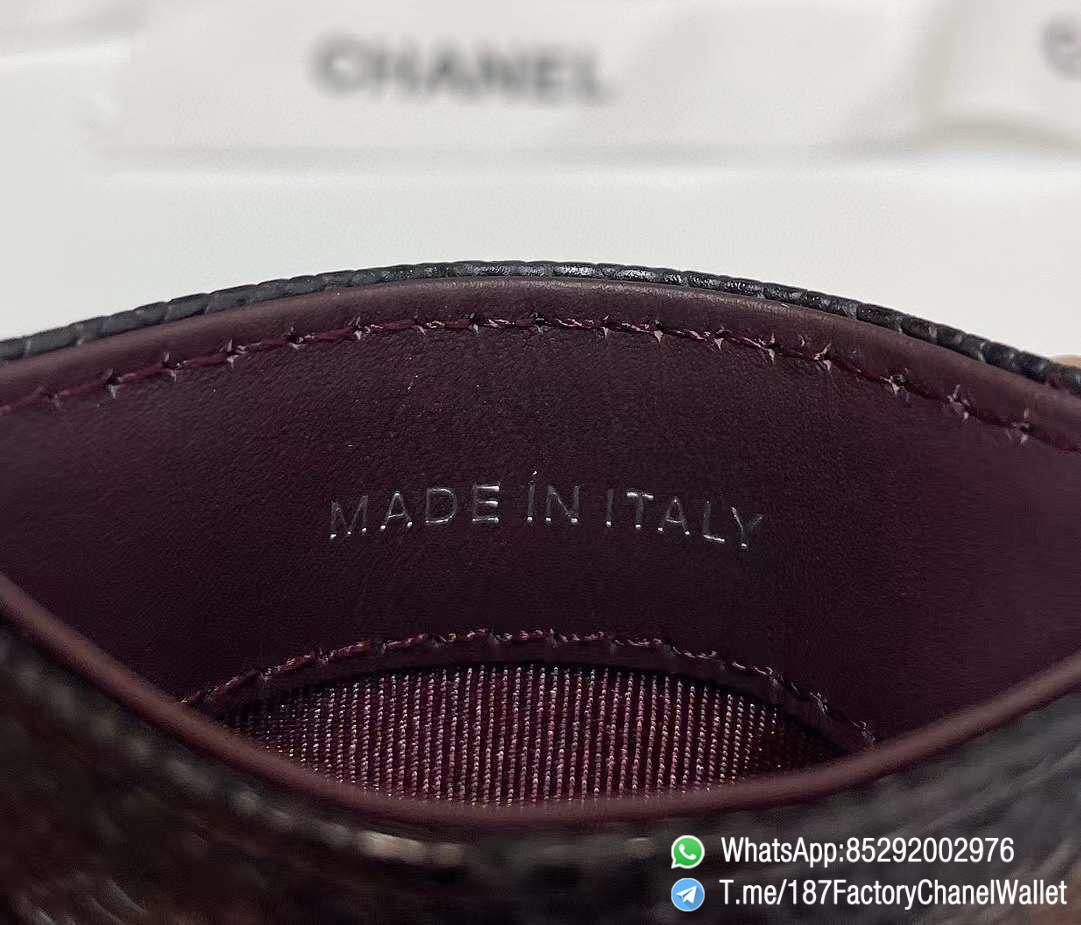 187 Factory Chanel Classic Card Holder Black Grained Calfskin Silver Tone Metal 09 187 Factory Chanel Classic Card Holder Black Grained Calfskin Silver Tone Metal 09