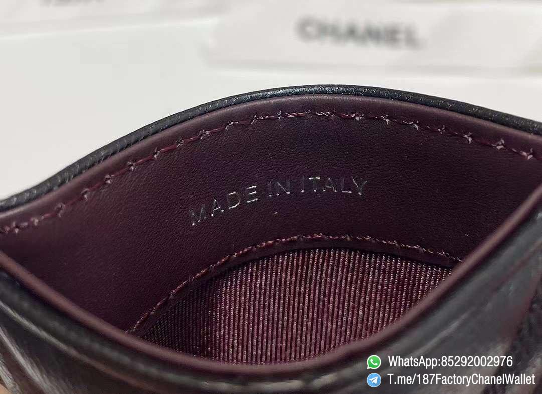 187 Factory Chanel Classic Card Holder Black Silver Tone Metal Shiny Lambskin 09 187 Factory Chanel Classic Card Holder Black Silver Tone Metal Shiny Lambskin 09