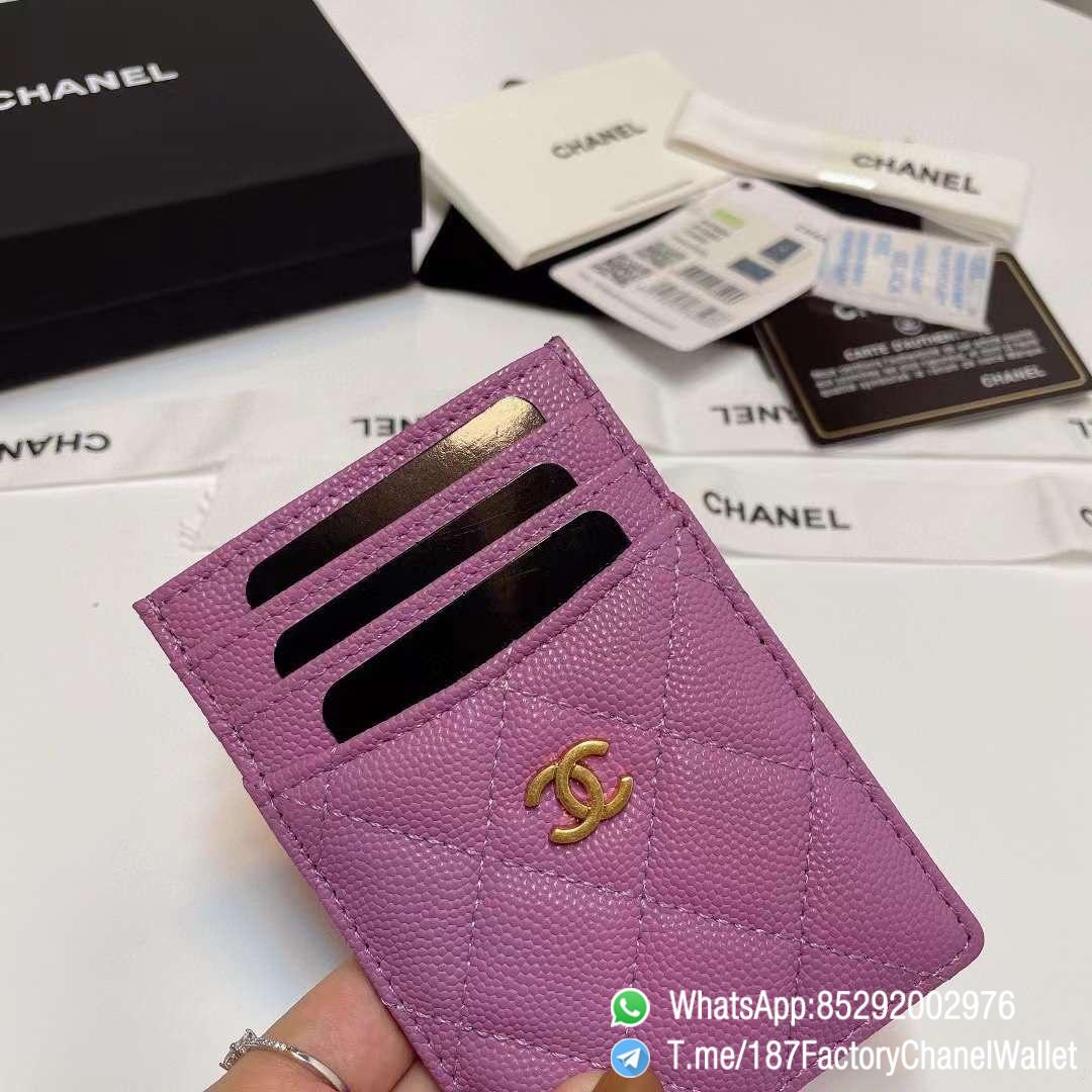 187 Factory Chanel Classic Card Holder Cyclamen Purple Grained Shiny Gold Tone Metal 04 187 Factory Chanel Classic Card Holder Cyclamen Purple Grained Shiny Gold Tone Metal 04