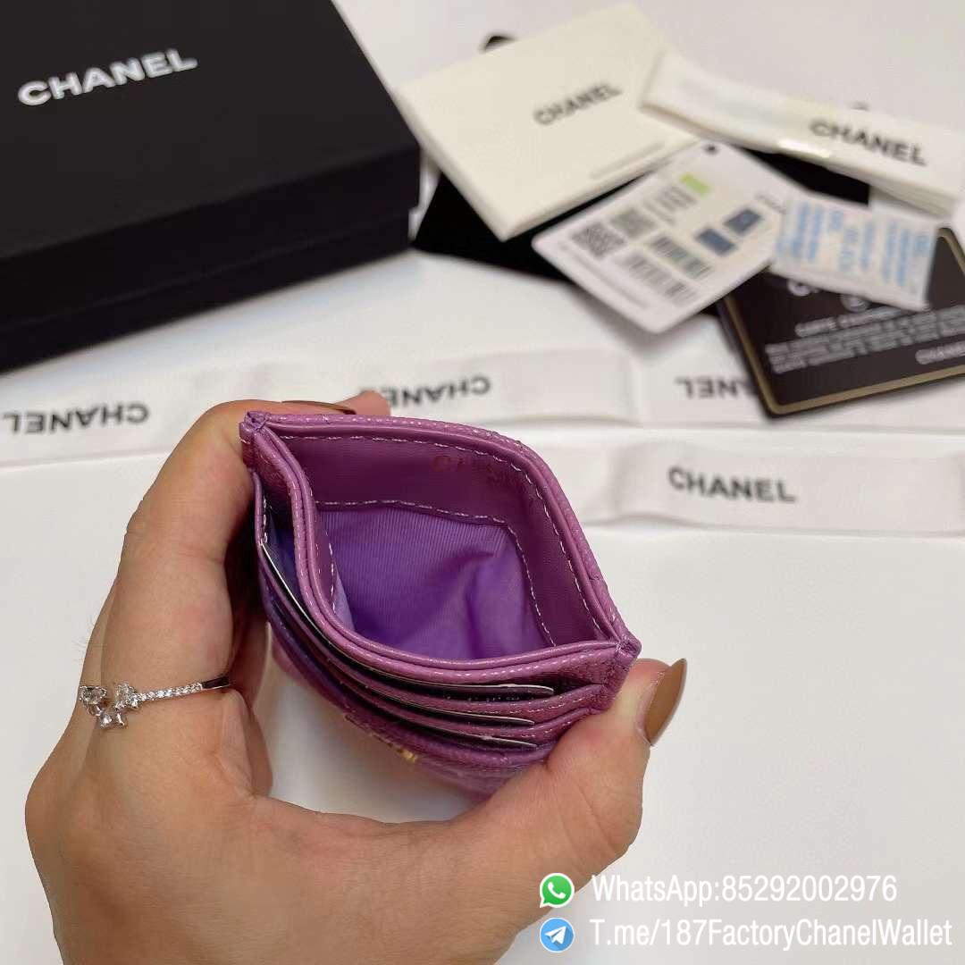 187 Factory Chanel Classic Card Holder Cyclamen Purple Grained Shiny Gold Tone Metal 07 187 Factory Chanel Classic Card Holder Cyclamen Purple Grained Shiny Gold Tone Metal 07