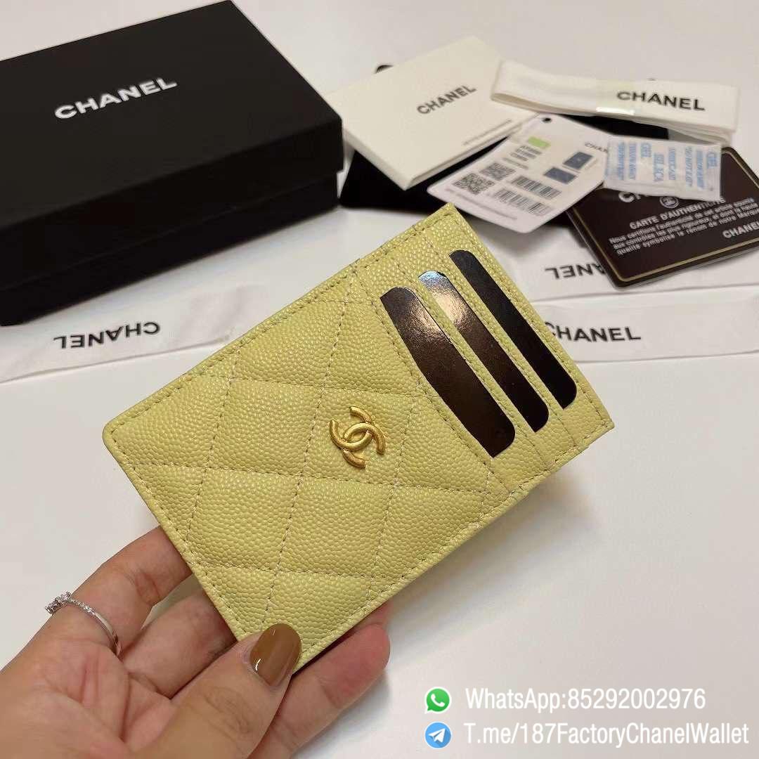 187 Factory Chanel Classic Card Holder Jaune Poussin Yellow Grained Shiny Gold Tone Metal 02 187 Factory Chanel Classic Card Holder Jaune Poussin Yellow Grained Shiny Gold Tone Metal 02