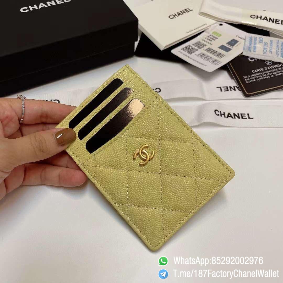 187 Factory Chanel Classic Card Holder Jaune Poussin Yellow Grained Shiny Gold Tone Metal 03 187 Factory Chanel Classic Card Holder Jaune Poussin Yellow Grained Shiny Gold Tone Metal 03