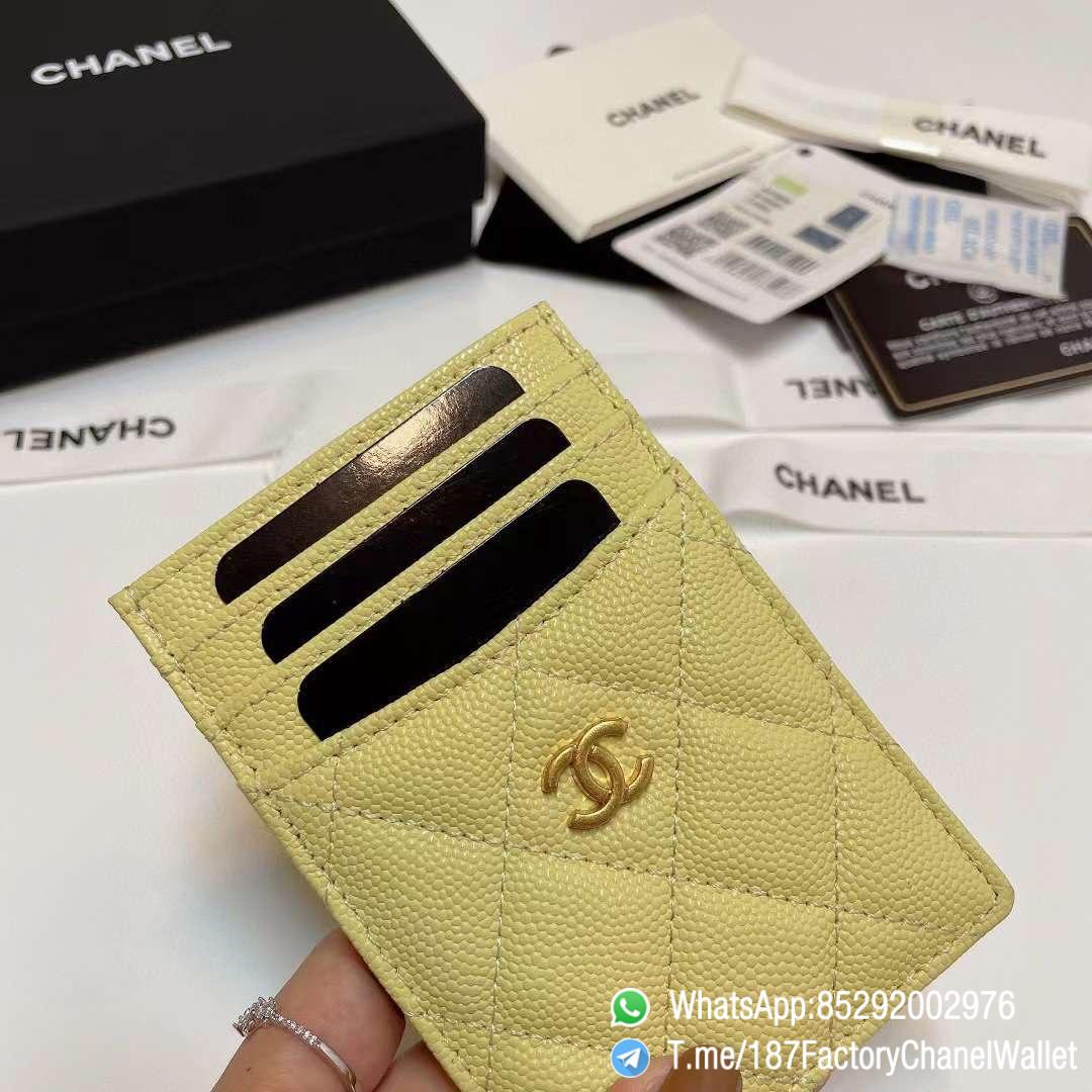 187 Factory Chanel Classic Card Holder Jaune Poussin Yellow Grained Shiny Gold Tone Metal 04 187 Factory Chanel Classic Card Holder Jaune Poussin Yellow Grained Shiny Gold Tone Metal 04
