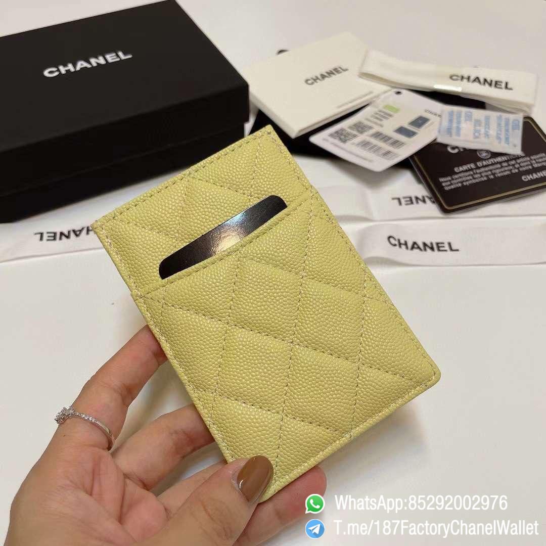 187 Factory Chanel Classic Card Holder Jaune Poussin Yellow Grained Shiny Gold Tone Metal 05 187 Factory Chanel Classic Card Holder Jaune Poussin Yellow Grained Shiny Gold Tone Metal 05