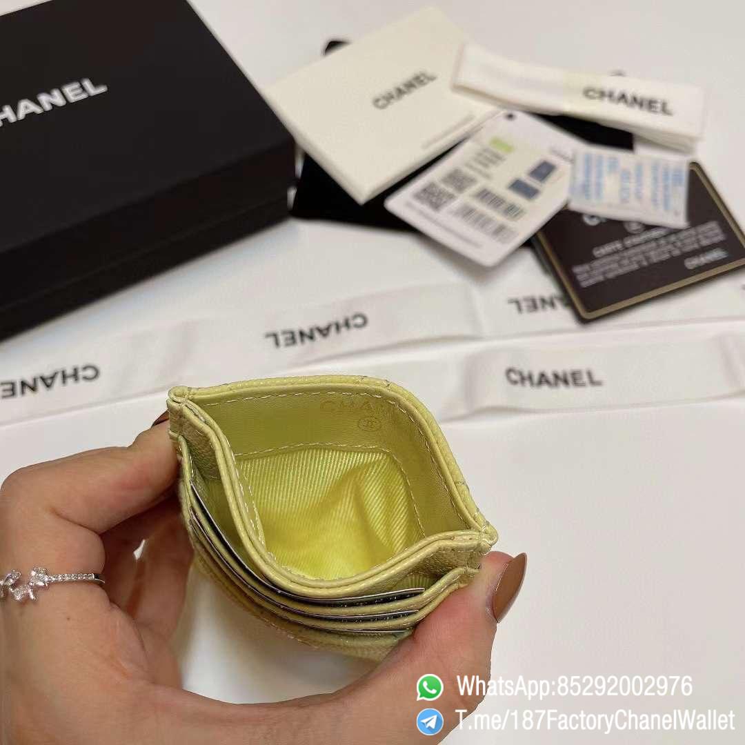 187 Factory Chanel Classic Card Holder Jaune Poussin Yellow Grained Shiny Gold Tone Metal 07 187 Factory Chanel Classic Card Holder Jaune Poussin Yellow Grained Shiny Gold Tone Metal 07