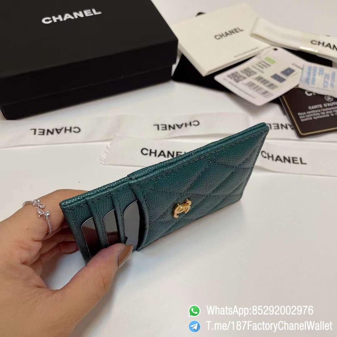 187 Factory Chanel Classic Card Holder Malachite Green Grained Shiny Gold Tone Metal 06 187 Factory Chanel Classic Card Holder Malachite Green Grained Shiny Gold Tone Metal 06