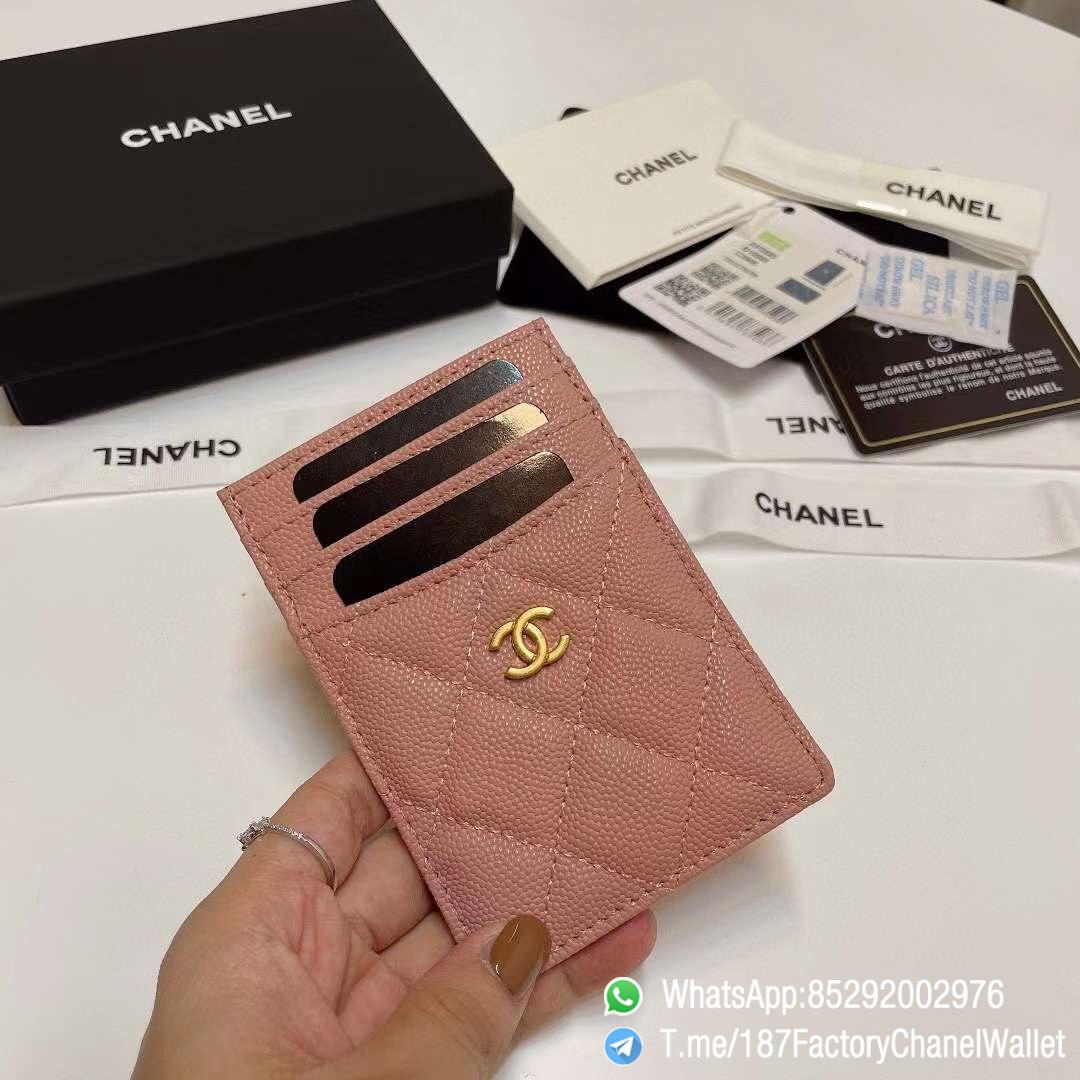 187 Factory Chanel Classic Card Holder Rouge Venitienne Pink Grained Shiny Gold Tone Metal 01 187 Factory Chanel Classic Card Holder Rouge Venitienne Pink Grained Shiny Gold Tone Metal 01