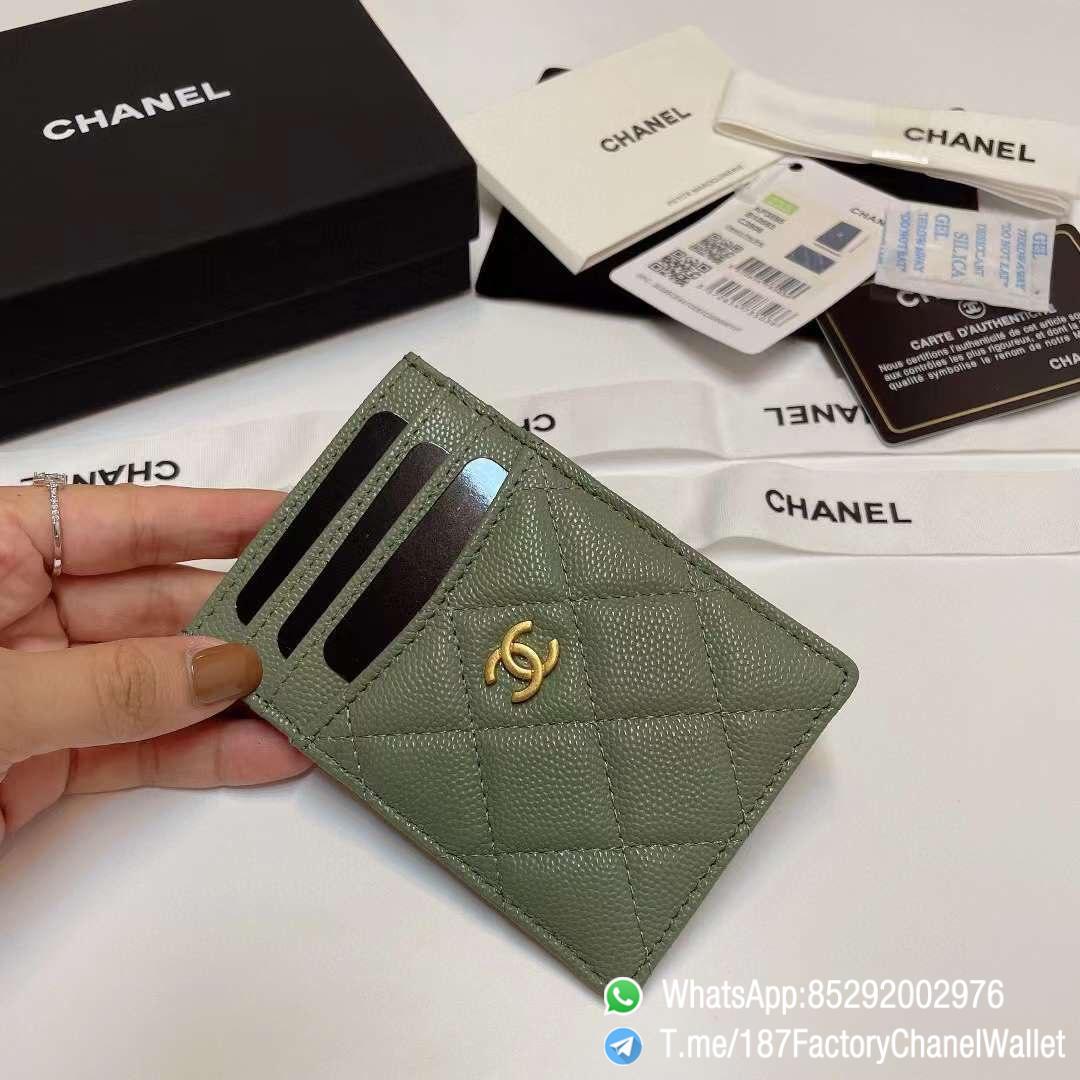 187 Factory Chanel Classic Card Holder Vert Benghal Green Grained Shiny Gold Tone Metal 03 187 Factory Chanel Classic Card Holder Vert Benghal Green Grained Shiny Gold Tone Metal 03
