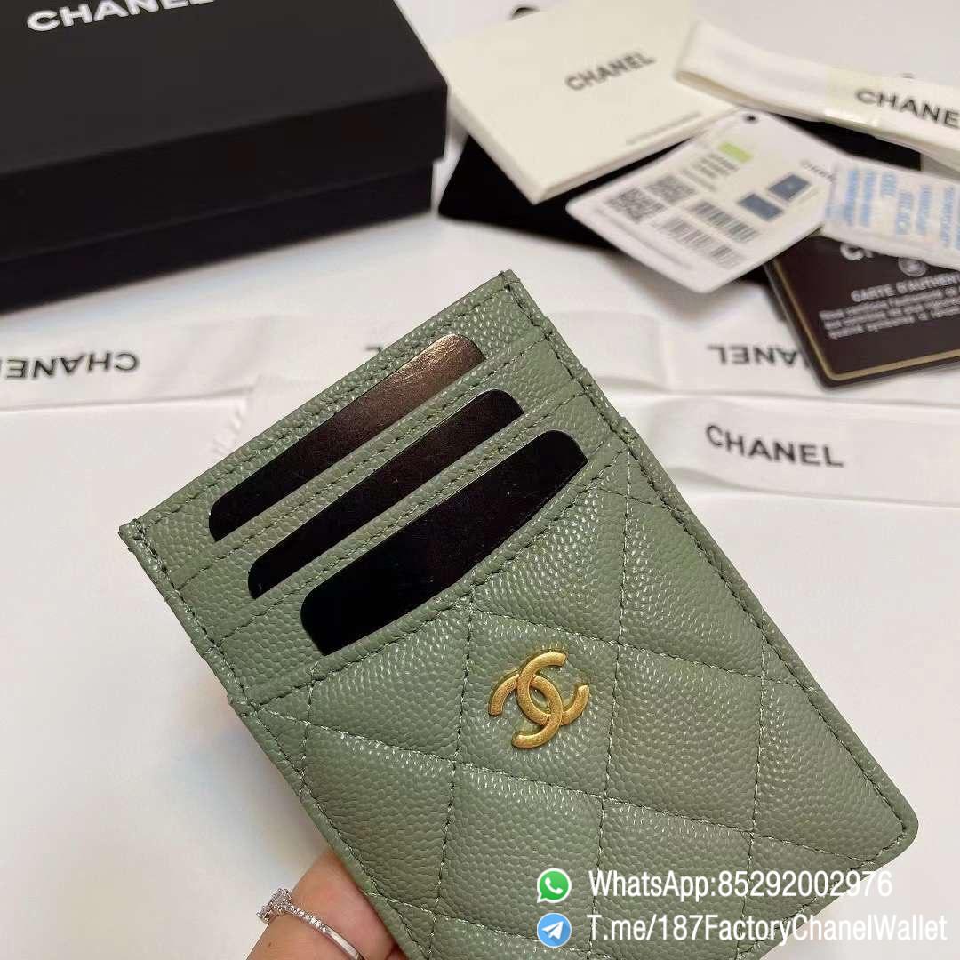 187 Factory Chanel Classic Card Holder Vert Benghal Green Grained Shiny Gold Tone Metal 04 187 Factory Chanel Classic Card Holder Vert Benghal Green Grained Shiny Gold Tone Metal 04