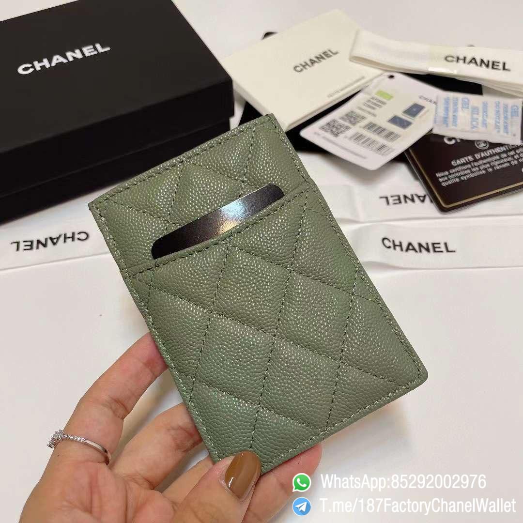 187 Factory Chanel Classic Card Holder Vert Benghal Green Grained Shiny Gold Tone Metal 05 187 Factory Chanel Classic Card Holder Vert Benghal Green Grained Shiny Gold Tone Metal 05