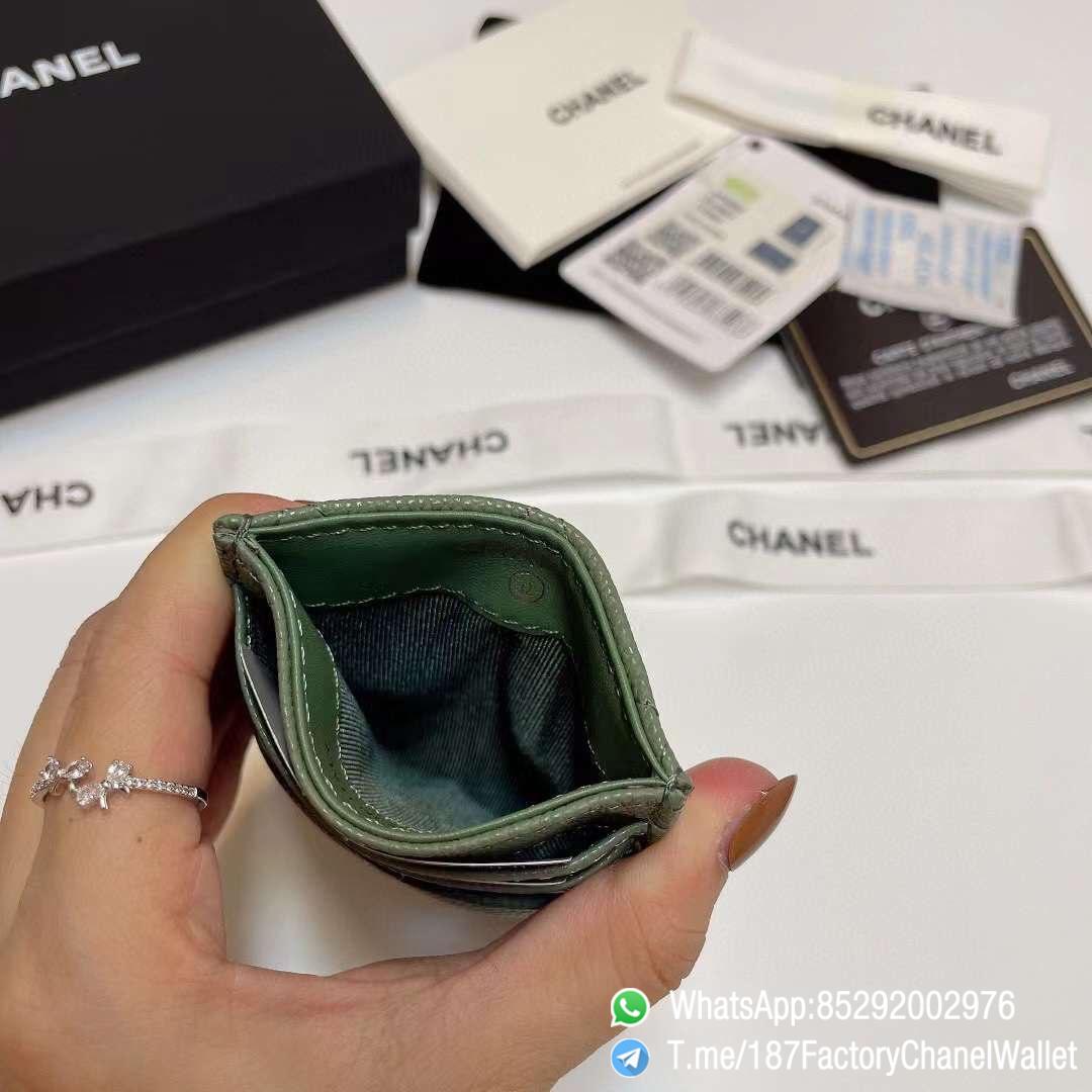 187 Factory Chanel Classic Card Holder Vert Benghal Green Grained Shiny Gold Tone Metal 07 187 Factory Chanel Classic Card Holder Vert Benghal Green Grained Shiny Gold Tone Metal 07
