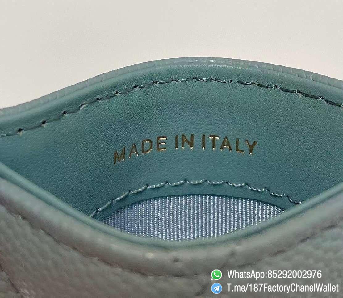 187 Factory Chanel Classic Card Holder Vert Blue Grained Shiny Gold Tone Metal 09 187 Factory Chanel Classic Card Holder Vert Blue Grained Shiny Gold Tone Metal 09