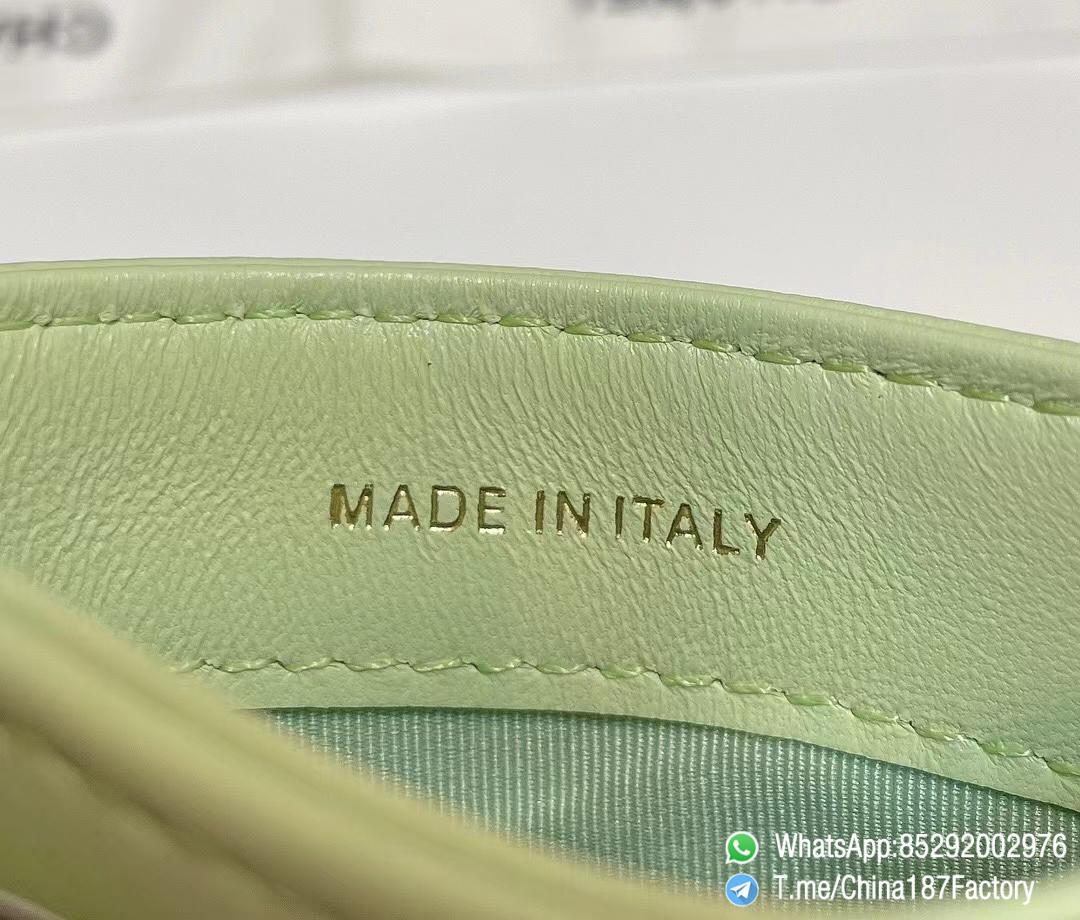 187 Factory Bags Chanel 19 Card Holder Cute Green Shiny Lambskin Gold Tone Metal 08 187 Factory Bags Chanel 19 Card Holder Cute Green Shiny Lambskin Gold Tone Metal 08