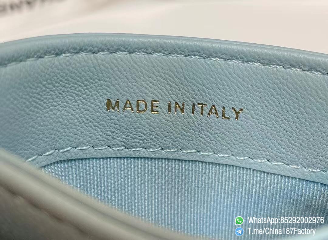 187 Factory Bags Chanel 19 Card Holder Sky Blue Shiny Lambskin Gold Tone Metal 08 187 Factory Bags Chanel 19 Card Holder Sky Blue Shiny Lambskin Gold Tone Metal 08