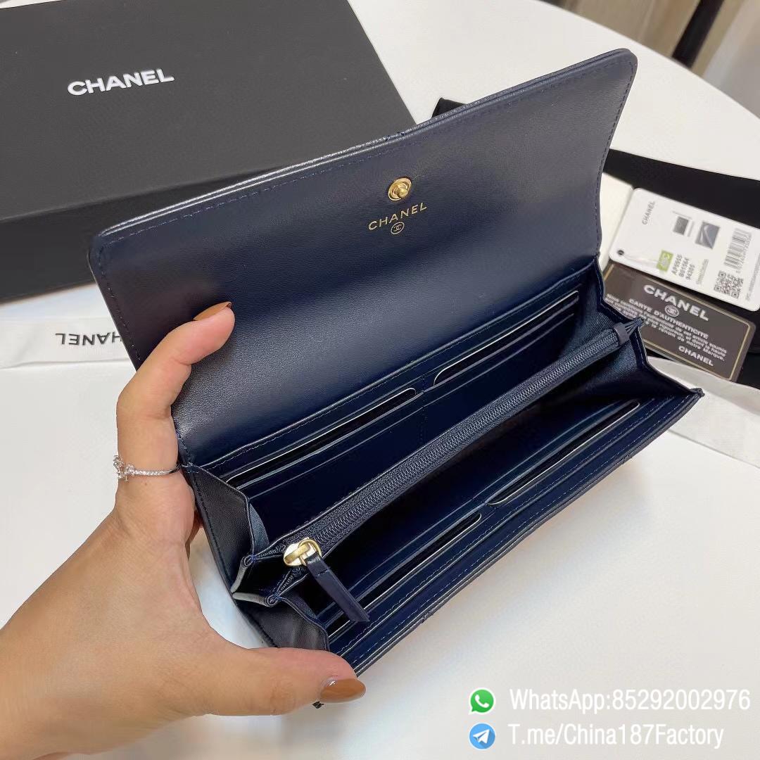 187 Factory Bags Chanel 19 Long Wallet Abysse Blue Shiny Lambskin Gold Tone Metal 07 187 Factory Bags Chanel 19 Long Wallet Abysse Blue Shiny Lambskin Gold Tone Metal 07