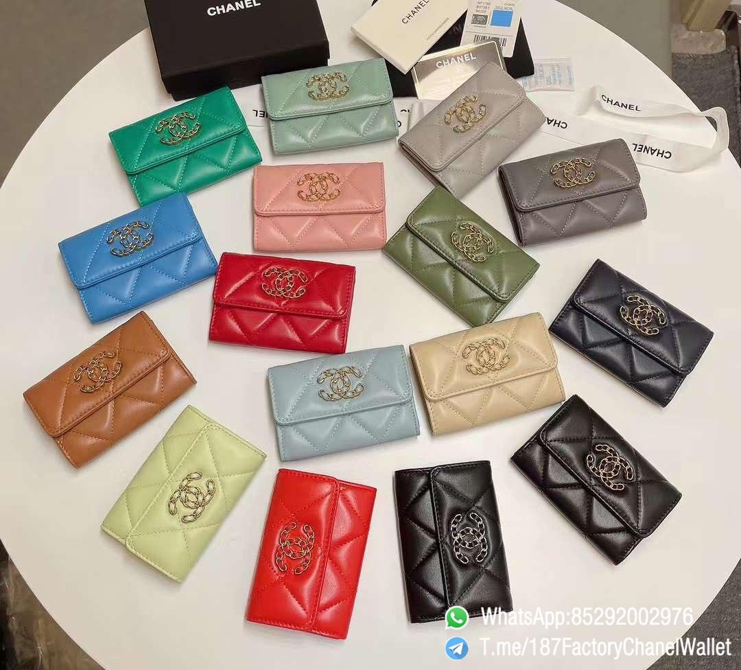 187 Factory Chanel 19 Flap Card Holder 01 187 Factory Chanel 19 Flap Card Holder 01