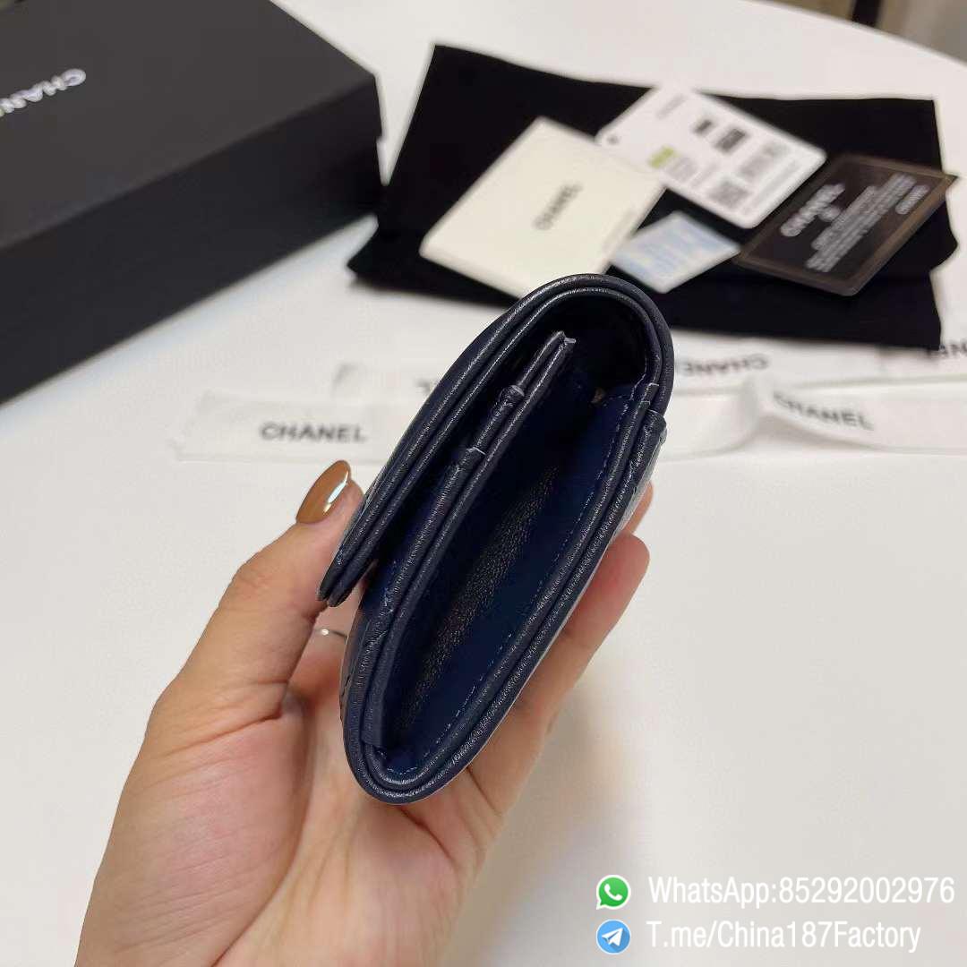 187 Factory Bags Chanel 19 Middle Cambon Wallet Abysse Blue Shiny Lambskin Gold Tone Metal 05 187 Factory Bags Chanel 19 Middle Cambon Wallet Abysse Blue Shiny Lambskin Gold Tone Metal 05