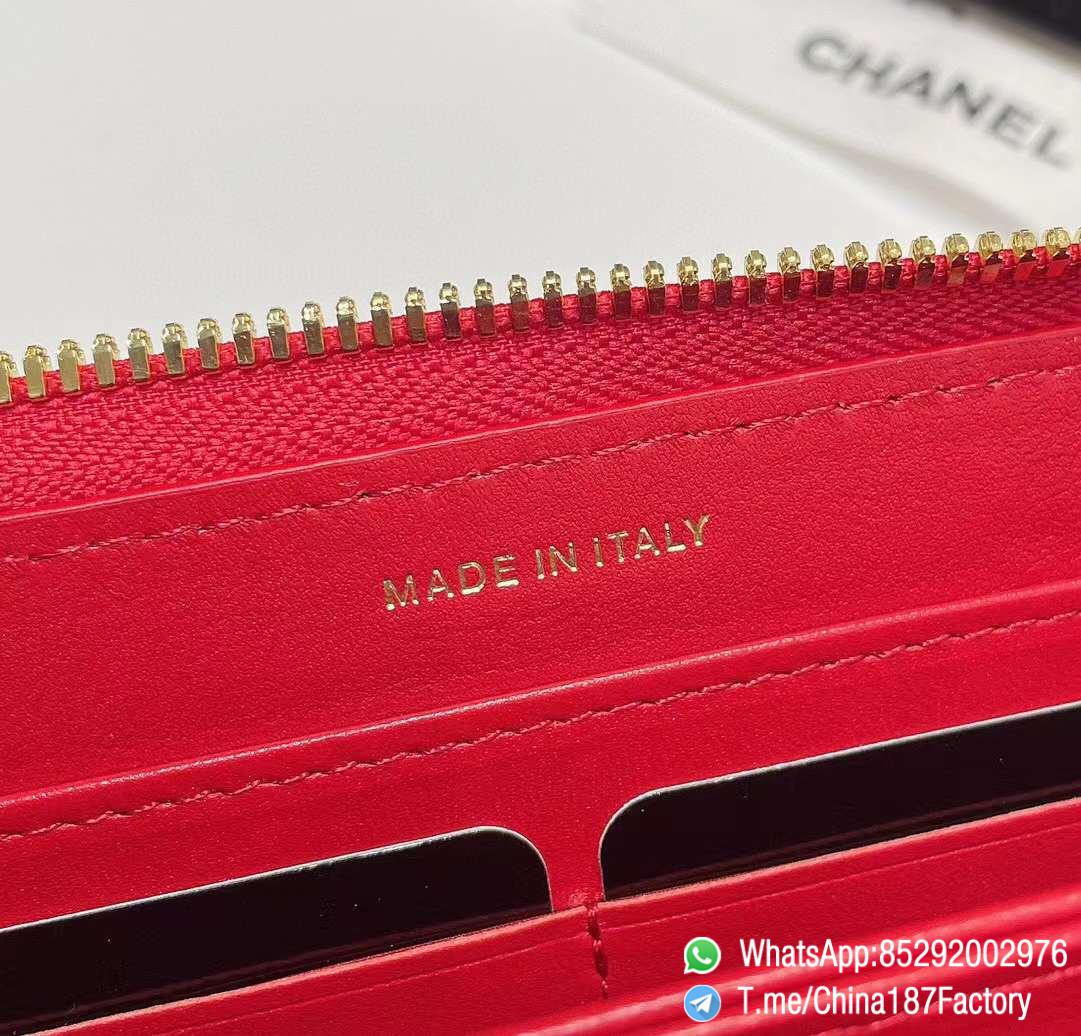 187 Factory Bags Chanel 19 Zipped Long Wallet Red Shiny Lambskin Gold Tone Metal 09 187 Factory Bags Chanel 19 Zipped Long Wallet Red Shiny Lambskin Gold Tone Metal 09