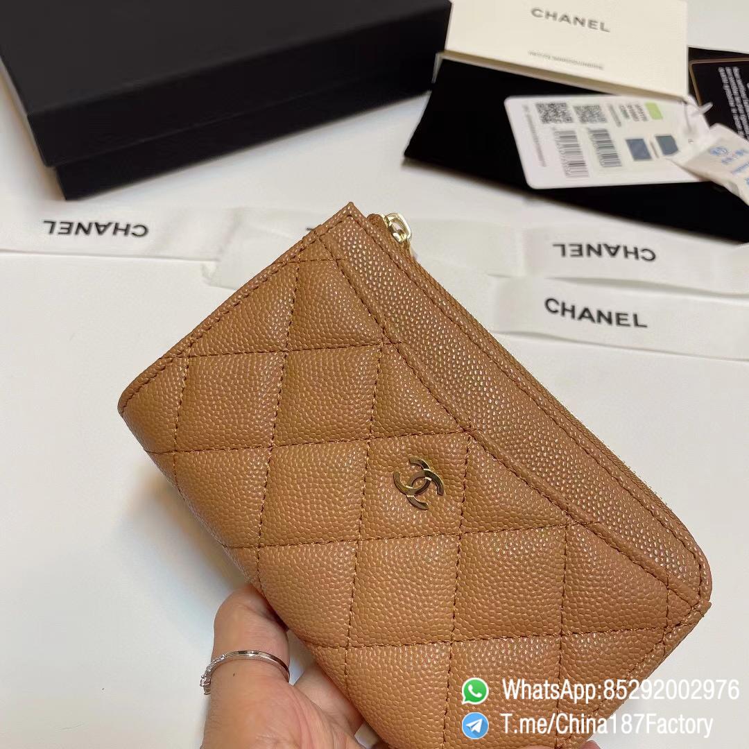 187 Factory Bags Chanel Classic Zipped Coin Purse with Card Slots Brown Grained Shiny Lambskin Gold Tone Metal 05 187 Factory Bags Chanel Classic Zipped Coin Purse with Card Slots Brown Grained Shiny Lambskin Gold Tone Metal 05