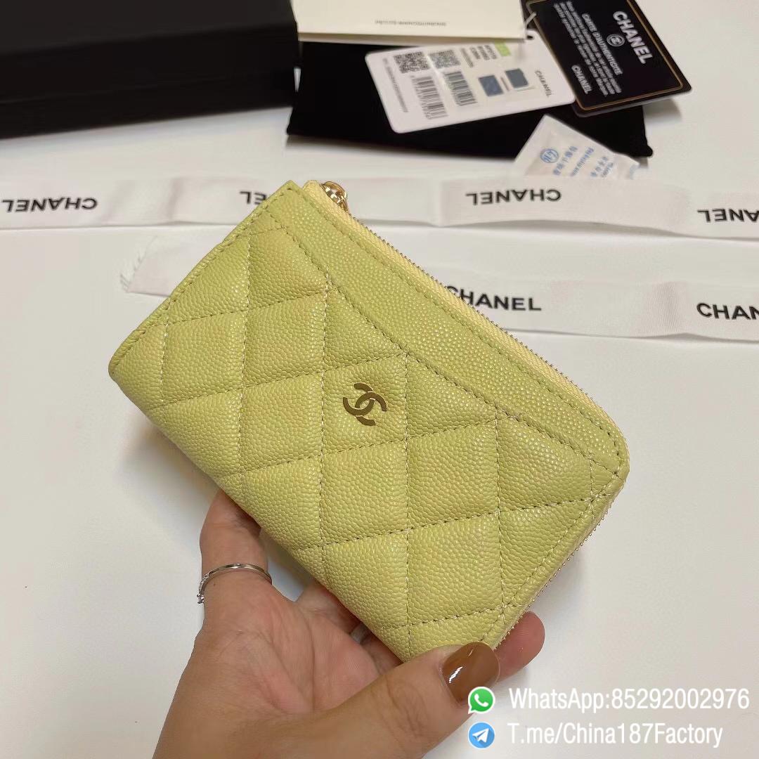 187 Factory Bags Chanel Classic Zipped Coin Purse with Card Slots Jaune Poussin Yellow Grained Shiny Lambskin Gold Tone Metal 02 187 Factory Bags Chanel Classic Zipped Coin Purse with Card Slots Jaune Poussin Yellow Grained Shiny Lambskin Gold Tone Metal 02