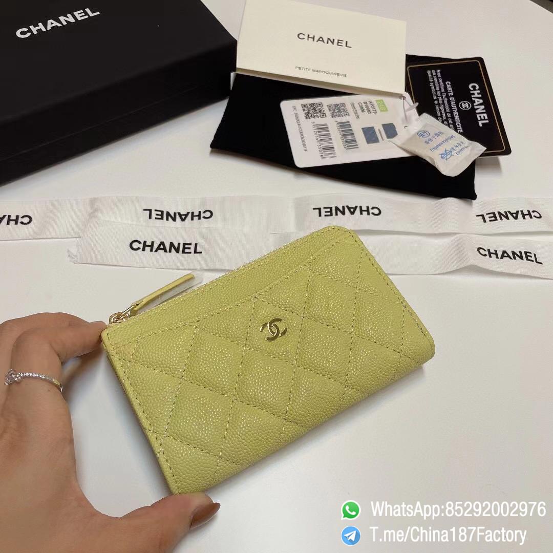 187 Factory Bags Chanel Classic Zipped Coin Purse with Card Slots Jaune Poussin Yellow Grained Shiny Lambskin Gold Tone Metal 03 187 Factory Bags Chanel Classic Zipped Coin Purse with Card Slots Jaune Poussin Yellow Grained Shiny Lambskin Gold Tone Metal 03