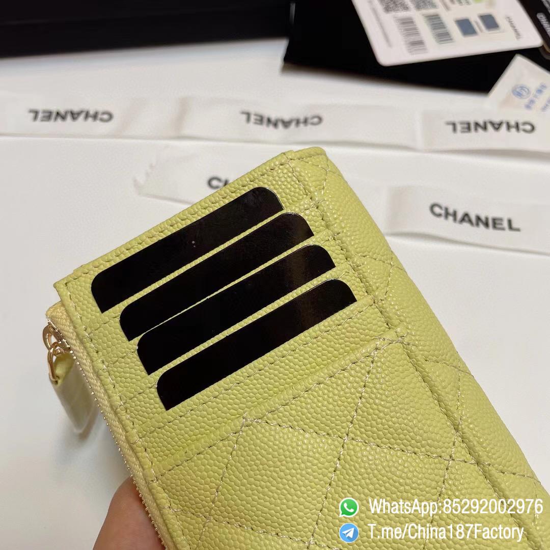 187 Factory Bags Chanel Classic Zipped Coin Purse with Card Slots Jaune Poussin Yellow Grained Shiny Lambskin Gold Tone Metal 06 187 Factory Bags Chanel Classic Zipped Coin Purse with Card Slots Jaune Poussin Yellow Grained Shiny Lambskin Gold Tone Metal 06