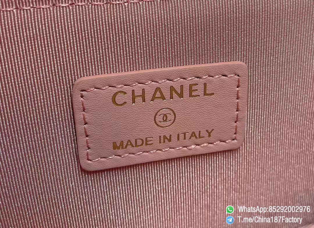 187 Factory Bags Chanel Classic Zipped Coin Purse with Card Slots Pink Grained Shiny Lambskin Gold Tone Metal 09 187 Factory Bags Chanel Classic Zipped Coin Purse with Card Slots Pink Grained Shiny Lambskin Gold Tone Metal 09