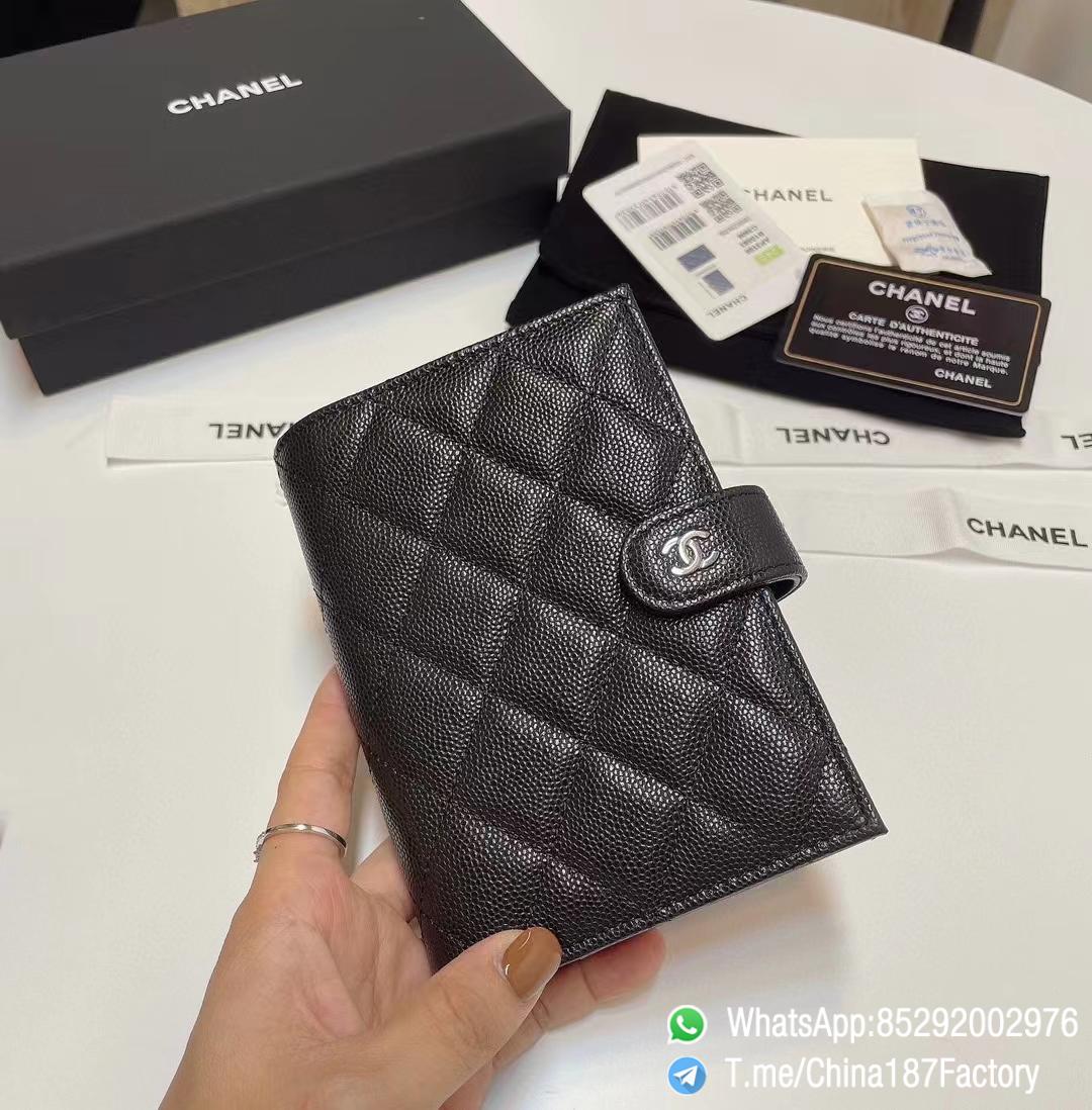 187 Factory Bags Chanel Multifunctional Passport Holder Black Grained Shiny Lambskin Silver Tone Metal 01 187 Factory Bags Chanel Multifunctional Passport Holder Black Grained Shiny Lambskin Silver Tone Metal 01