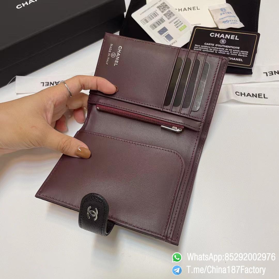 187 Factory Bags Chanel Multifunctional Passport Holder Black Grained Shiny Lambskin Silver Tone Metal 07 187 Factory Bags Chanel Multifunctional Passport Holder Black Grained Shiny Lambskin Silver Tone Metal 07