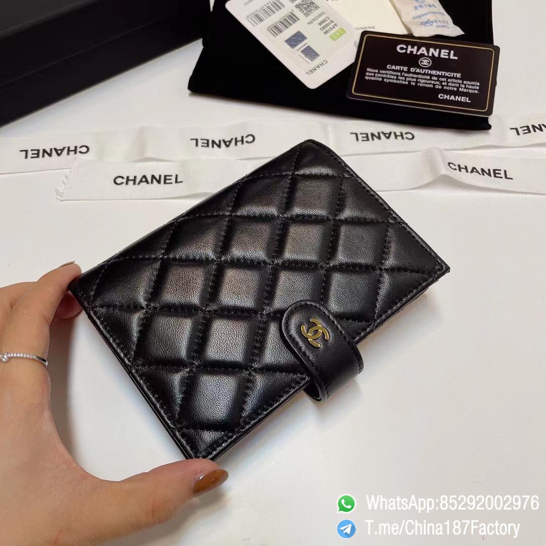 187 Factory Bags Chanel Multifunctional Passport Holder Black Shiny Lambskin Gold Tone Metal 02 187 Factory Bags Chanel Multifunctional Passport Holder Black Shiny Lambskin Gold Tone Metal 02