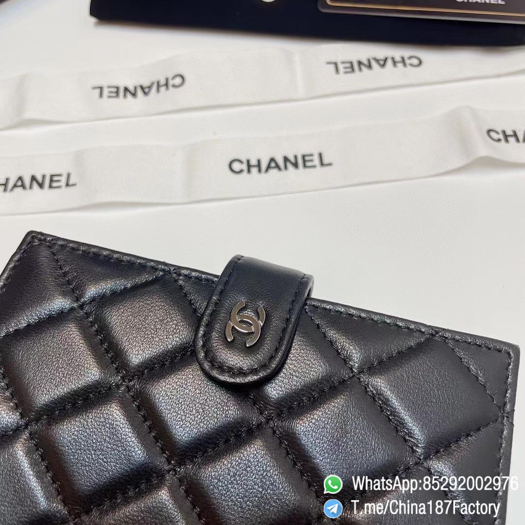 187 Factory Bags Chanel Multifunctional Passport Holder Black Shiny Lambskin Silver Tone Metal 04 187 Factory Bags Chanel Multifunctional Passport Holder Black Shiny Lambskin Silver Tone Metal 04