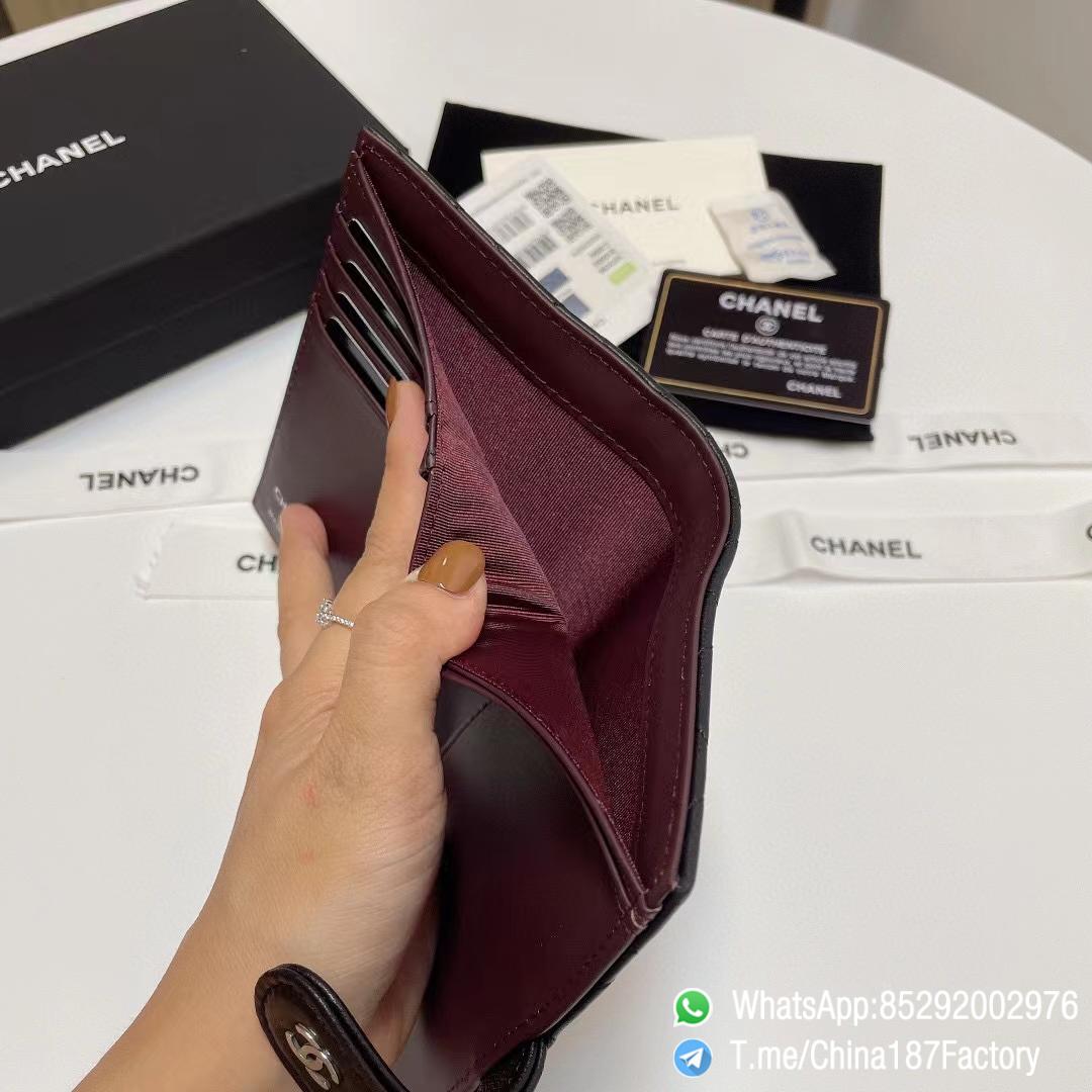 187 Factory Bags Chanel Multifunctional Passport Holder Black Shiny Lambskin Silver Tone Metal 06 187 Factory Bags Chanel Multifunctional Passport Holder Black Shiny Lambskin Silver Tone Metal 06