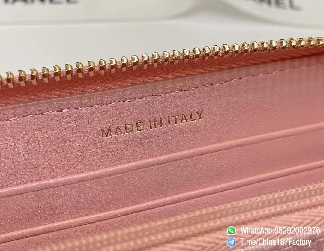 187 Factory Middle Chanel 19 Zipped Wallet Pink Shiny Lambskin Gold Tone Metal 08 187 Factory Middle Chanel 19 Zipped Wallet Pink Shiny Lambskin Gold Tone Metal 08