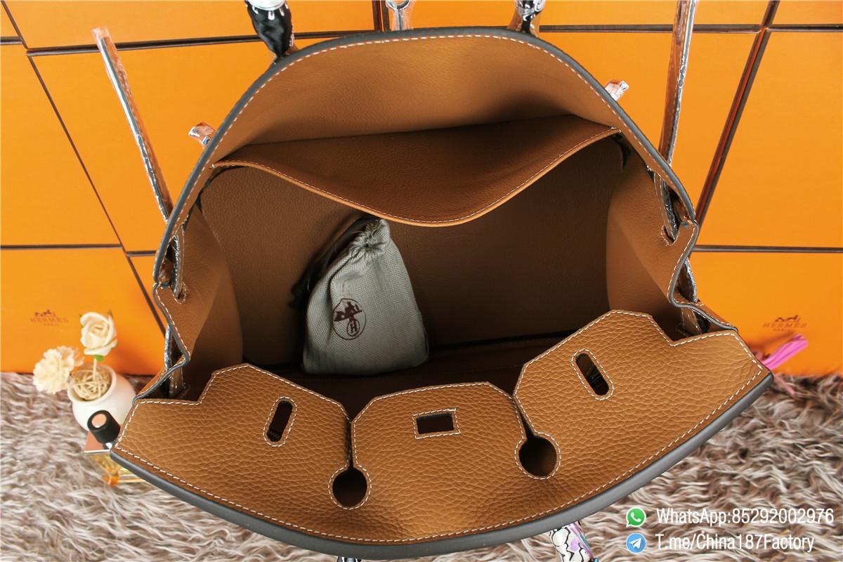 187 Factory Bag Birkin 35 Brown Caramel 57 Silver hardware 06 187 Factory Bag Birkin 35 Brown Caramel 57 Silver hardware 06